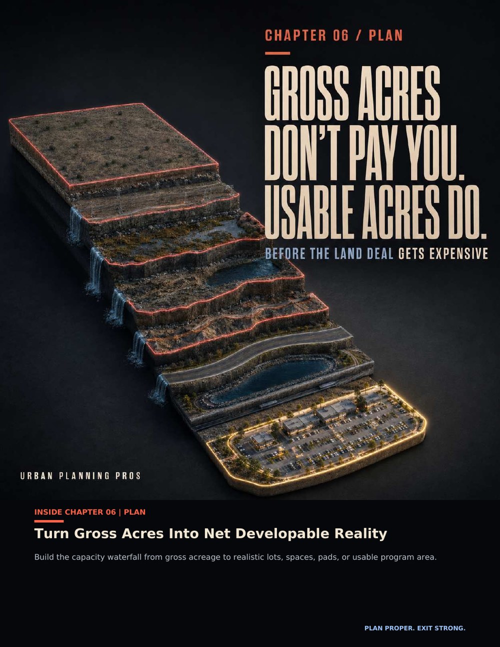 Gross Acres chapter spread from Before the Land Deal Gets Expensive