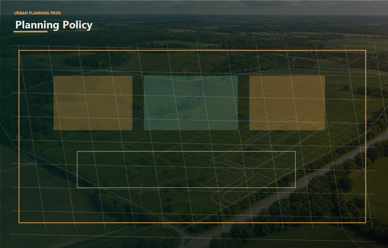 What is a Comprehensive Plan And Why Could It Block Your Project? header image for Urban Planning Pros showing Planning policy image with future land-use and review overlays